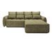 Canapé d’angle convertible 4 places KAMPUS en tissu effet cuir avec coffre de rangement – 265 cm - Photo n°1