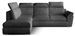 Canapé d’angle convertible 4 places KEPITA en tissu avec coffre et têtières réglables – 260 cm - Photo n°1