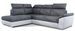 Canapé d’angle convertible 4 places KEPITA en tissu et simili cuir – 260 cm - Photo n°1
