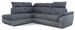 Canapé d’angle convertible 4 places KEPITA en tissu et simili cuir – 260 cm - Photo n°1