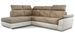 Canapé d’angle convertible 4 places KEPITA en tissu et simili cuir – 260 cm - Photo n°1