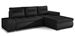 Canapé d’angle convertible 4 places WAKER Bi matiéres Tissu et simili cuir – 275 cm - Photo n°1