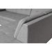 Canapé d'angle convertible angle droit tissu gris clair Sinka - Photo n°7