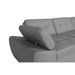 Canapé d'angle convertible angle droit tissu gris clair Sinka - Photo n°8
