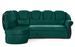 Canapé d'angle convertible avec rangement en velours MAJESTE - 243 cm - Photo n°1