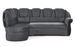 Canapé d'angle convertible avec rangement en velours MAJESTE - 243 cm - Photo n°1