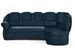 Canapé d'angle convertible avec rangement en velours MAJESTE - 243 cm - Photo n°1