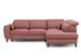 Canapé d'angle convertible avec rangement tissu NOBLESSE - Pieds bois noir - Photo n°1