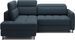 Canapé d’angle convertible BOREA en tissu avec coffre – 208 cm - Photo n°1