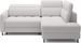 Canapé d’angle convertible BOREA en tissu avec coffre – 208 cm - Photo n°1