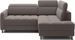 Canapé d’angle convertible BOREA en tissu avec coffre – 208 cm - Photo n°1