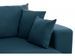 Canapé d’angle convertible et panoramique tissu bleu canard Dina - Photo n°7