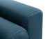 Canapé d'angle convertible et reversible tissu bleu canard Waler 229 cm - Photo n°7