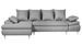 Canapé d'angle convertible gauche scandinave tissu gris Kopal 272 cm - Photo n°2
