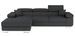 Canapé d’angle convertible KALIZO en tissu côtelé avec coffre, têtières réglables et pieds en acier chromé – 289 cm - Photo n°1
