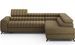 Canapé d’angle convertible KANDO en tissu texturé – 269 cm - Photo n°1