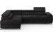 Canapé d’angle convertible KANDO en tissu texturé – 269 cm - Photo n°1