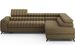 Canapé d’angle convertible KANDO en tissu texturé – 269 cm - Photo n°1