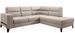 Canapé d’angle convertible KAZAL en velours avec dossiers réglables et pieds en acier noir – 277 cm - Photo n°1