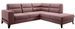 Canapé d’angle convertible KAZAL en velours avec dossiers réglables et pieds en acier noir – 277 cm - Photo n°1