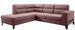 Canapé d’angle convertible KAZAL en velours avec dossiers réglables et pieds en acier noir – 277 cm - Photo n°1