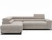 Canapé d’angle convertible KOLEZO en tissu côtelé avec coffre et têtières réglables – 274 cm - Photo n°1