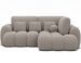 Canapé d'angle convertible KOZON en tissu bouclette avec coffre de rangement - 267 cm - Photo n°1