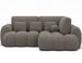 Canapé d'angle convertible KOZON en tissu bouclette avec coffre de rangement - 267 cm - Photo n°1