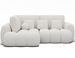 Canapé d'angle convertible KOZON en velours avec coffre de rangement - 267 cm - Photo n°1