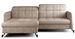 Canapé d’angle convertible LORI en tissu avec coffre de rangement – 225 cm - Photo n°1