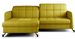 Canapé d’angle convertible LORI en tissu avec coffre de rangement – 225 cm - Photo n°1