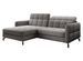 Canapé d’angle convertible LORI en tissu avec coffre de rangement – 225 cm - Photo n°1