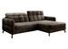 Canapé d’angle convertible LORI en velours avec coffre de rangement – 225 cm - Photo n°1