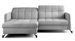 Canapé d’angle convertible LORI en velours avec coffre de rangement – 225 cm - Photo n°1