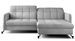 Canapé d’angle convertible LORI en velours avec coffre de rangement – 225 cm - Photo n°1