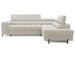 Canapé d’angle convertible LUCCINO en tissu avec coffre, têtières réglables et pieds en métal noir – 276 cm - Photo n°1