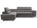 Canapé d’angle convertible LUCCINO en tissu avec coffre, têtières réglables et pieds en métal noir – 276 cm - Photo n°1