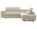 Canapé d’angle convertible LUCCINO en tissu avec coffre, têtières réglables et pieds en métal noir – 276 cm - Photo n°1