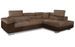 Canapé d’angle convertible MARKA en tissu et simili cuir – 272 cm - Photo n°1