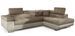 Canapé d’angle convertible MARKA en tissu et simili cuir – 272 cm - Photo n°1