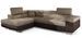 Canapé d’angle convertible MARKA en tissu et simili cuir – 272 cm - Photo n°1