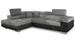 Canapé d’angle convertible MARKA en tissu et simili cuir – 272 cm - Photo n°1