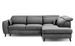 Canapé d’angle convertible NOBLESSE en velours avec coffre et pieds en bois noir – 265 cm - Photo n°1