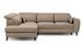 Canapé d’angle convertible NOBLESSE en velours avec coffre et pieds en bois noir – 265 cm - Photo n°1
