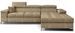 Canapé d’angle convertible RIKARO en tissu avec coffre, têtières réglables et pieds en acier chromé – 281 cm - Photo n°1