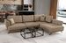 Canapé d'angle convertible SAVARY en tissu avec coffre de rangement - 280 cm - Photo n°1