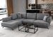 Canapé d'angle convertible SAVARY en tissu avec coffre de rangement - 280 cm - Photo n°1
