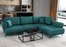 Canapé d'angle convertible SAVARY en tissu avec coffre de rangement - 280 cm - Photo n°1