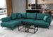 Canapé d'angle convertible SAVARY en tissu avec coffre de rangement - 280 cm - Photo n°1