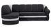 Canapé d'angle convertible SUNDY en tissu avec coffre de rangement - 250 cm - Photo n°1